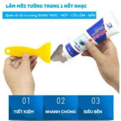 Keo vá tường thông minh tiện lợi | Keo trám lỗ hổng tường nhanh chóng