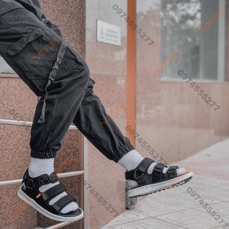 Sandal Unisex Nam Nữ- Nẵng Động- Cá Tính- Chất NB03-Đen trắng