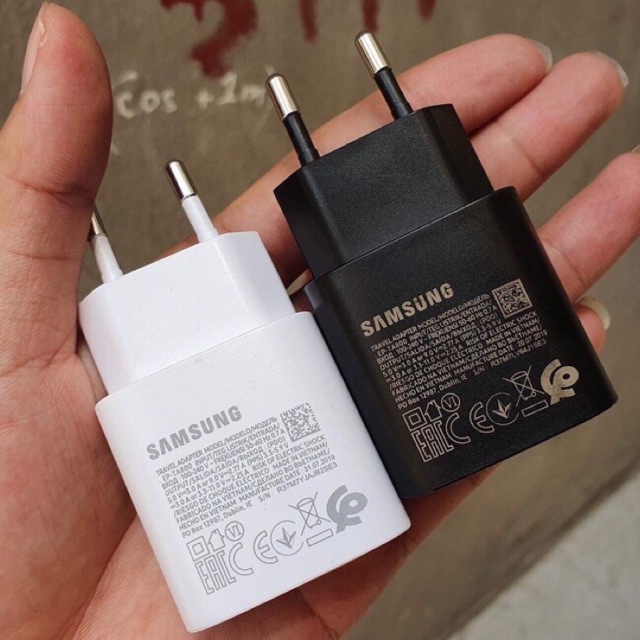 Bộ Sạc Nhanh Samsung PD 25W Note 10 Note 20 A71 A70 A80 A90 S21 S22 Ultra S20 S20+ S20 Ultra Sạc nhanh 2 đầu type C