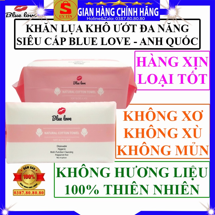[FreeShip-HÀNG CAO CẤP] Bông tẩy trang cotton pads 3 lớp cao cấp/ Bông tẩy trang blue love 130 miếng chính hãng anh