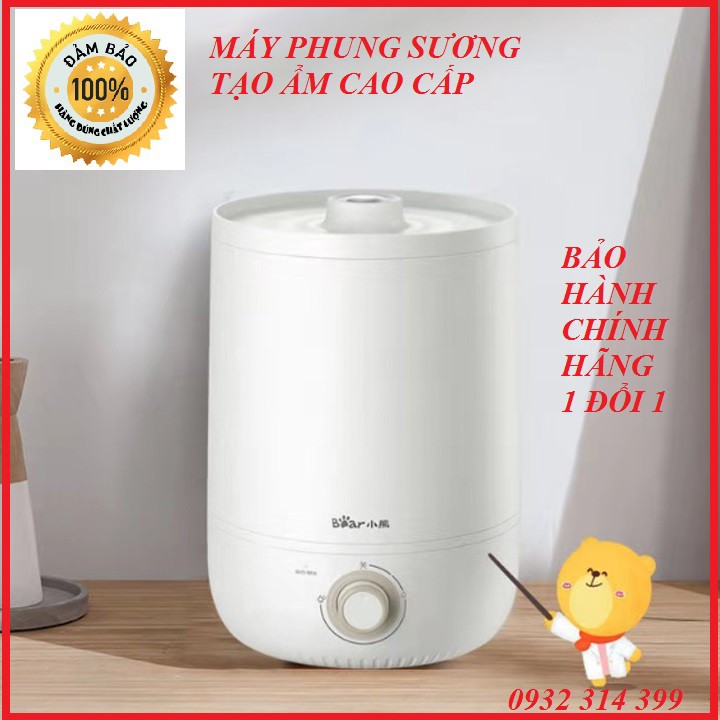 ẢNH THẬT MÁY PHUN SƯƠNG TẠO ẨM BEAR DUNG TÍCH 4.5L DIỆN TÍCH SỬ DỤNG 30 – 40M2 THÍCH HỢP PHÒNG RỘNG