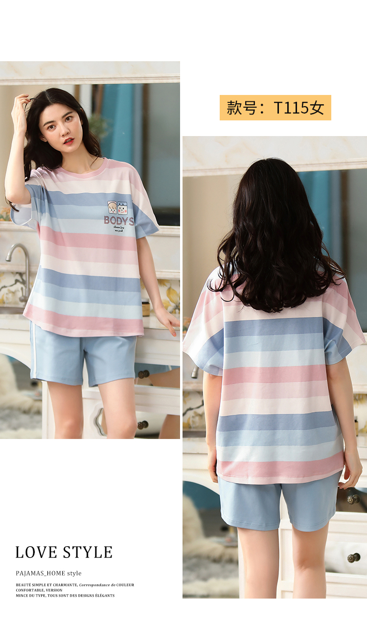 Bộ đồ ngủ ngắn chất liệu cotton thời trang cho nữ | BigBuy360 - bigbuy360.vn