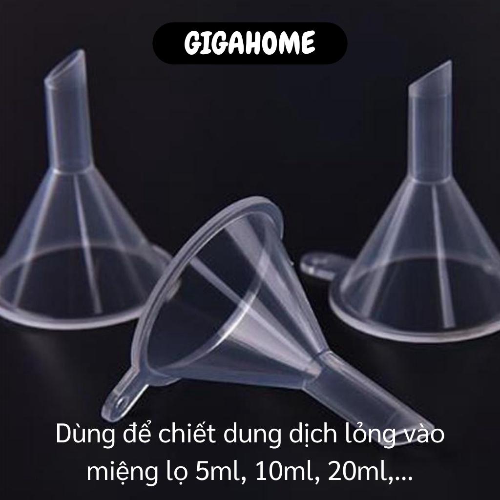 Phễu Mini GIGAHOME Combo 10 Phễu Nhựa Rót Chiết Dung Dịch, Nước Hoa Vào Lọ 5ml, 10ml 9402