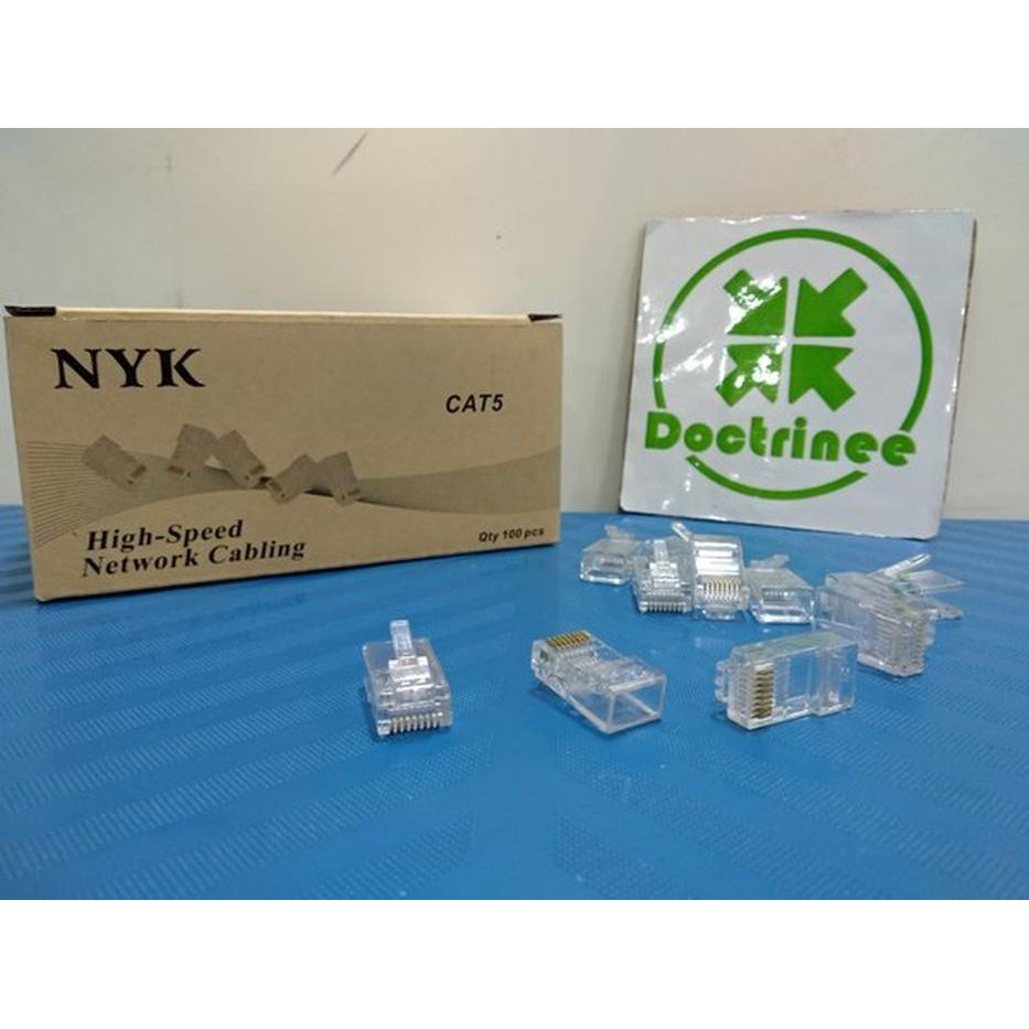 Bộ 100 Đầu Nối Dây Cáp Rj45 Nyk Contents - Rj 45 | BigBuy360 - bigbuy360.vn