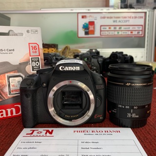 Bộ máy ảnh canon 500D kèm ống kính 28-80 usm 95%