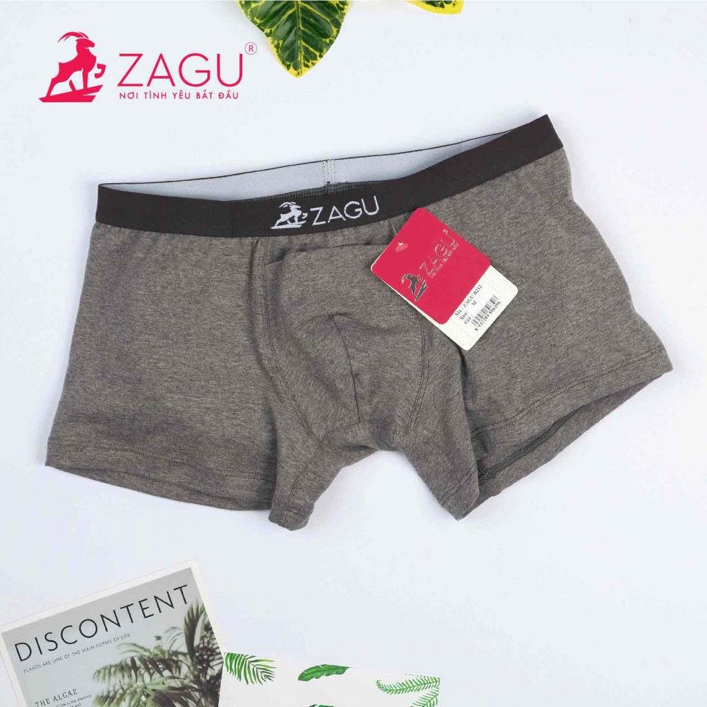 Quần Lót nam boxer độn mông cao cấp zagu B212