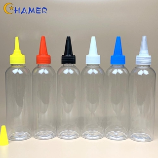 Chai bóp nhỏ giọt rỗng bằng nhựa trong suốt 200ml có vòi nhọn tiện dụng đựng dung dịch