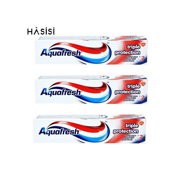 Kem đánh răng AQUAFRESH - Triple Protection 100ml (KĐR 3 Tác Động - Đỏ)