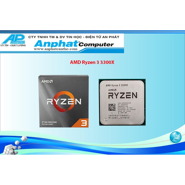 CPU AMD Ryzen 3 3300X 4C/8T Hàng Box Chính Hãng(có sẵn Fan Zin) - Bảo hành 36 tháng