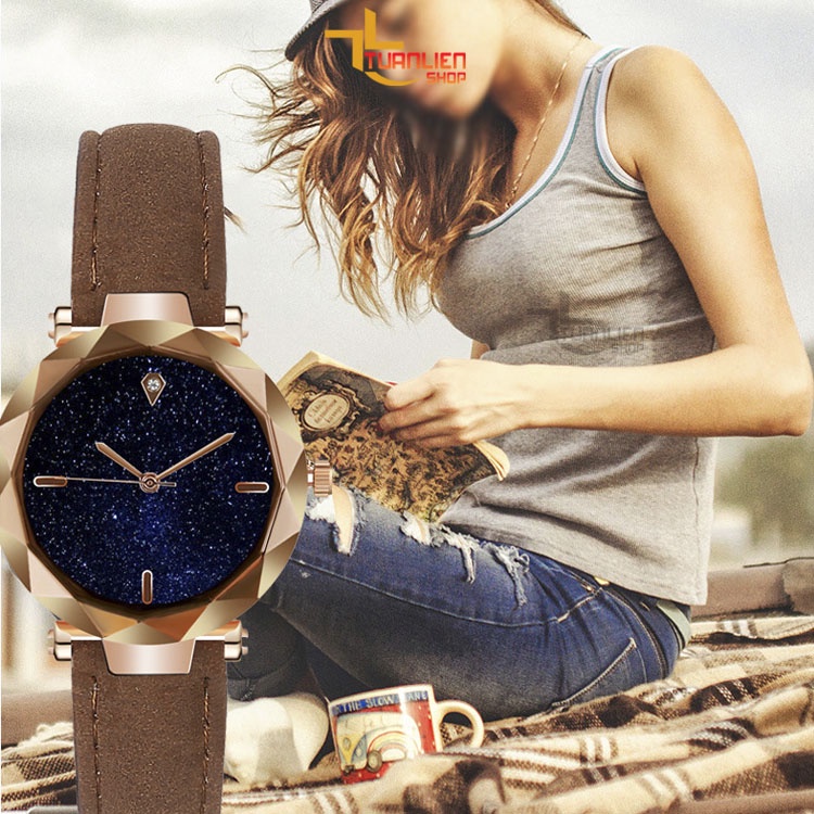 Đồng hồ nữ Jigin dây da tổng hợp ôm sát tay dễ thương cho nữ TL09 phong cách Hàn Quốc