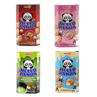 Bánh Gấu Hello Panda Meiji Vị Dâu / Socola / Sữa / Dừa / Trà Xanh 50g