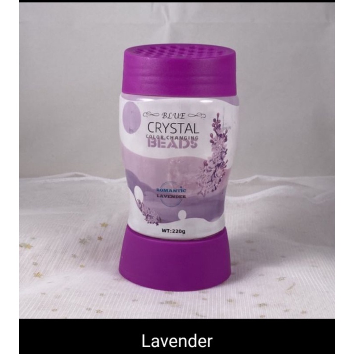 SIÊU HOT Sáp thơm Cristal Blue 220g hương Lavender có đèn led thành phần tự nhiên, hương thơm quyến rũ