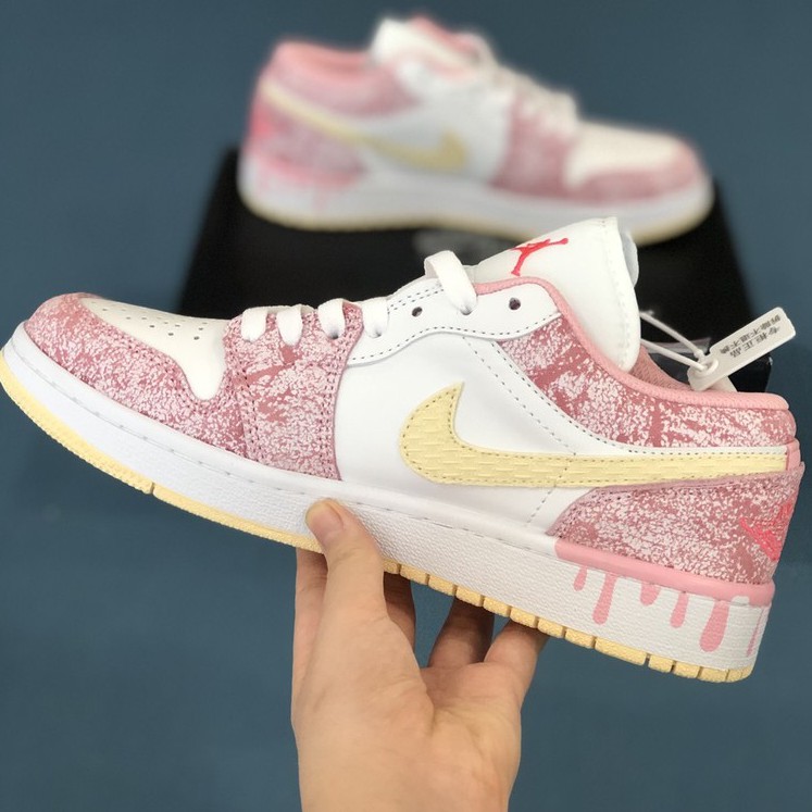 ✔️Giày Jordan 1 Low Hồng Kem Strawberry Ice Cream Fullbox✔️