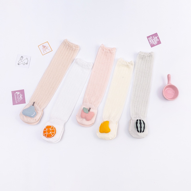 Vớ Vải Lụa Lạnh Mỏng Phối Lưới Chống Muỗi Thời Trang Mùa Hè Cho Bé Sơ Sinh