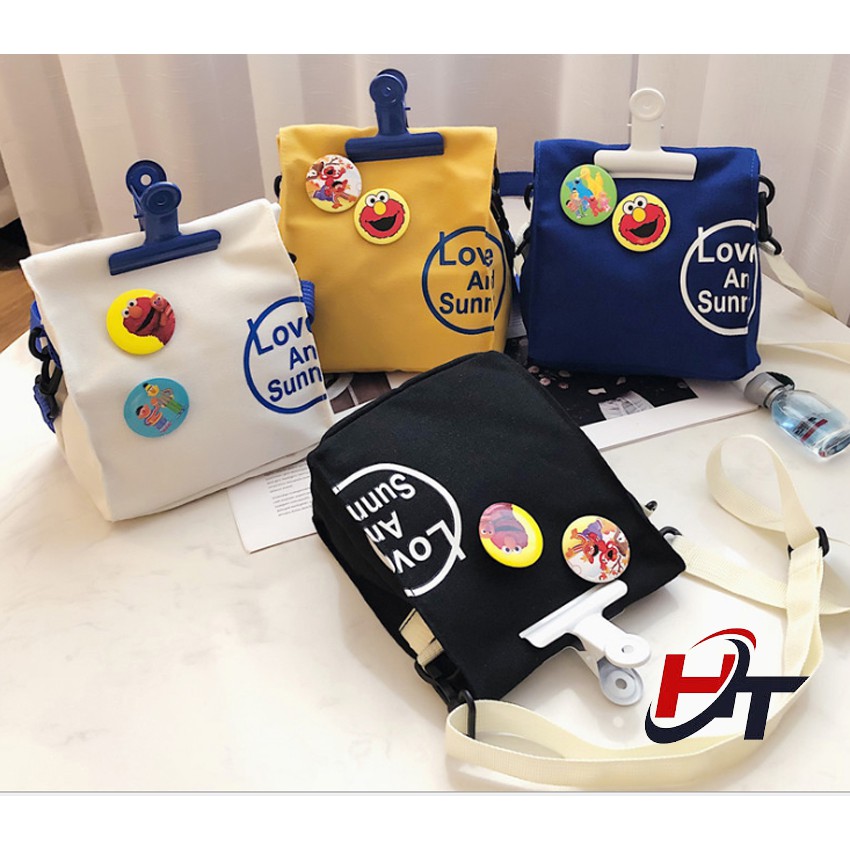 Túi tote, túi vải bố kẹp miệng cá tính GT 435