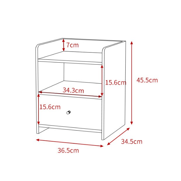 Tủ kệ đầu giường có ngăn kéo GP104 phòng khách/ngủ hiện đại ( 2 màu lựa chọn)