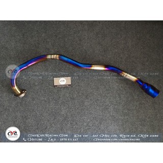 Siêu rẻ - cổ pô titan ex150 gắn lon pô xi khúc