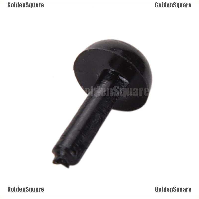 Set 100 Mắt Nhựa Màu Đen 4 Kích Cỡ Cho Búp Bê Gấu Bông