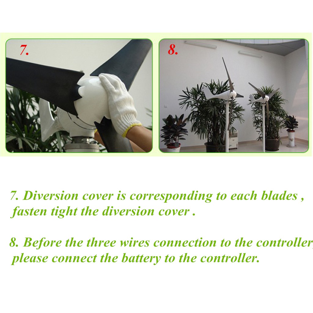 Tuabin Gió 500W/1000W, Tuabin Gió Trục Ngang, Máy Phát Điện Tuabin Gió, Giá Tuabin Gió, Tuabin Gió Cho Gia Đình