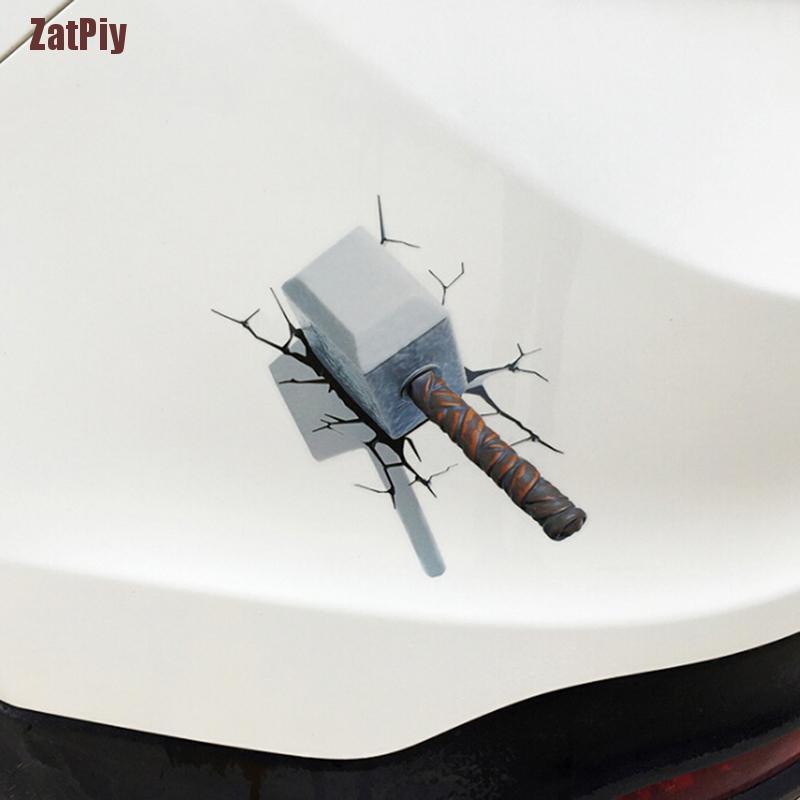 Sticker Dán Xe Hơi Hình Siêu Anh Hùng Avengers 3d Sáng Tạo