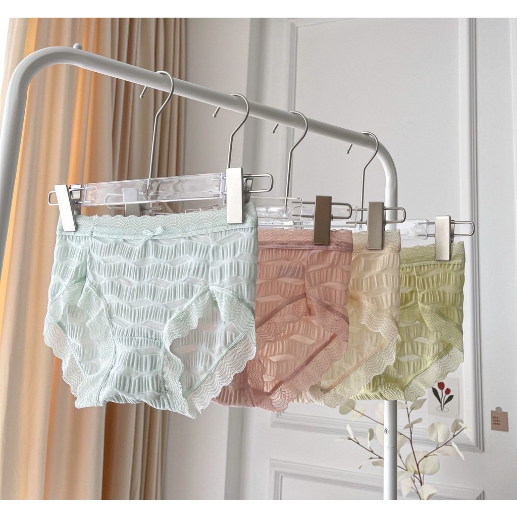 Quần Lót cotton Phối Ren Thoáng Khí Quyến Rũ Dành Cho Nữ