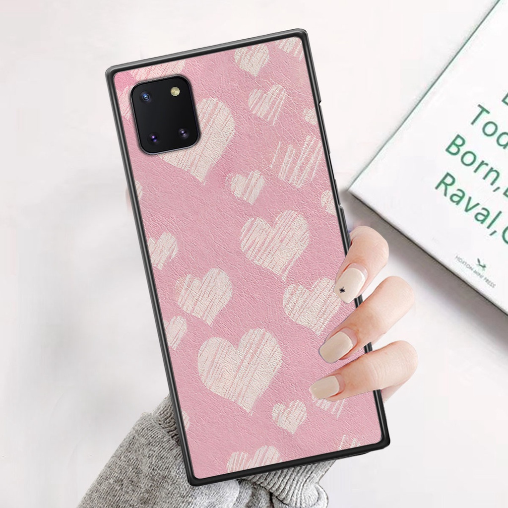 Ốp Samsung Note 10 / Note 10 Plus / Note 10+ caro trái tim cá tính, thời trang siêu đẹp, siêu phong cách