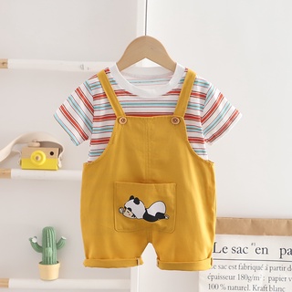 Set áo thun ngắn tay + quần dài thời trang cho bé trai