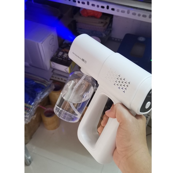 ⛑️K5PRO GIÁ RẺ NHẤT⛑️Súng Khử Khuẩn Phun Xịt Khử Sát Trùng Nano K5 PRO Hàng Chuẩn In Laser 8 Mắt UV