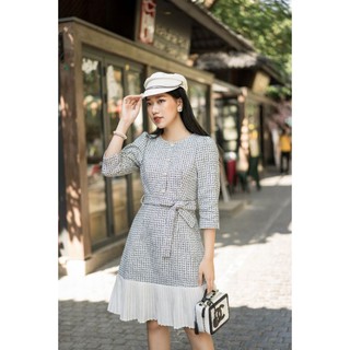 Váy dạ phối chân voan