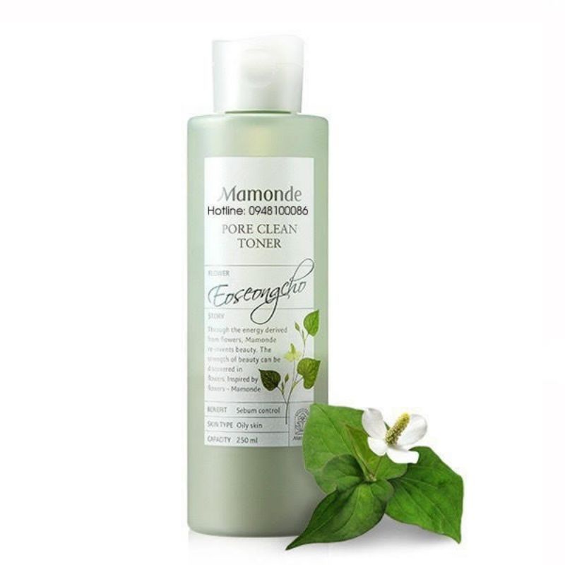 TONER MAMONDE DIẾP CÁ CHO DA DẦU, MỤN