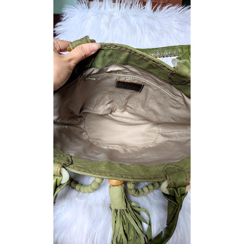 Túi xách tay da ghép thủ công