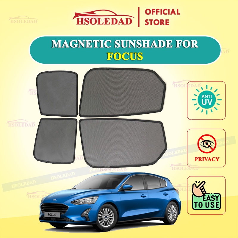 Rèm che nắng nam châm cho xe Ford Focus, bộ 4 tấm cho 4 cửa, hàng loại 1 cao cấp nhất, vừa khít kính