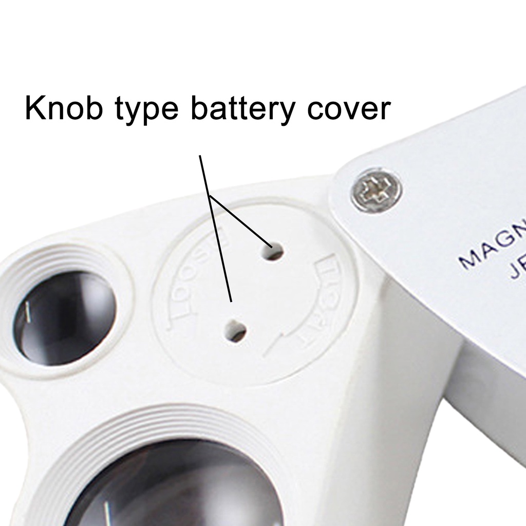 Kính lúp mini độ phóng đại 30X 60X có đèn LED dùng để soi trang sức