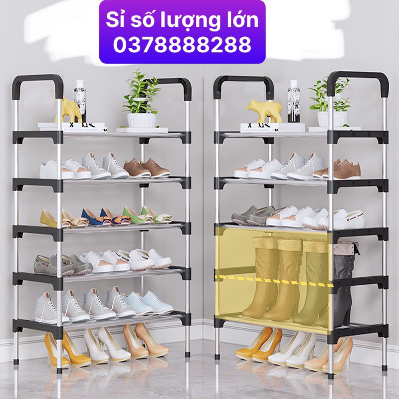 [❌GIÁ SỈ❌] KỆ GIÀY DÉP 5 TẦNG INOX CAO CẤP CHẮC CHẮN TIỆN DỤNG 88233