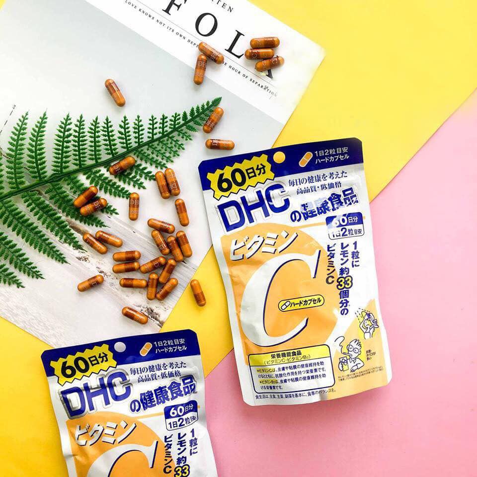 Viên Uống Vitamin C DHC 💝FREESHIP💝 Dưỡng Trắng Da - Làm Mờ Vết Thâm Nám Tàn Nhang - Cải Thiện Mọi Loại Da SP40