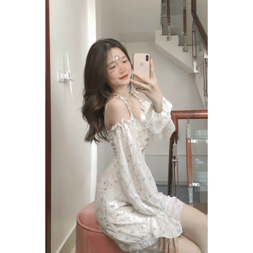 ĐẦM HOA RỚT VAI HOA NHÍU NGỰC