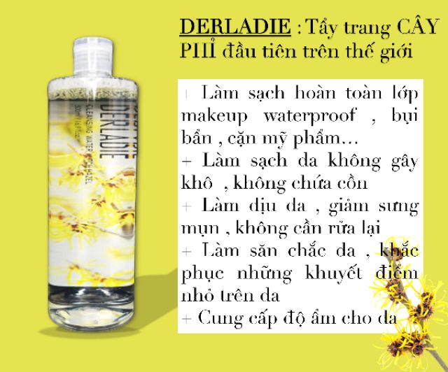 Tẩy trang cây phỉ Derladie