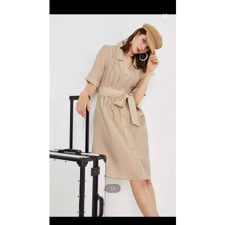 Váy sơ mi Vero Moda buộc nơ