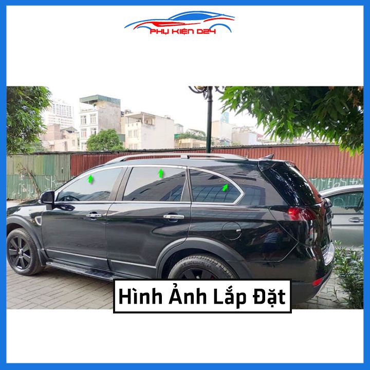 Bộ nẹp viền cong kính Inox CHEVROLET CAPTIVA 2007-2019