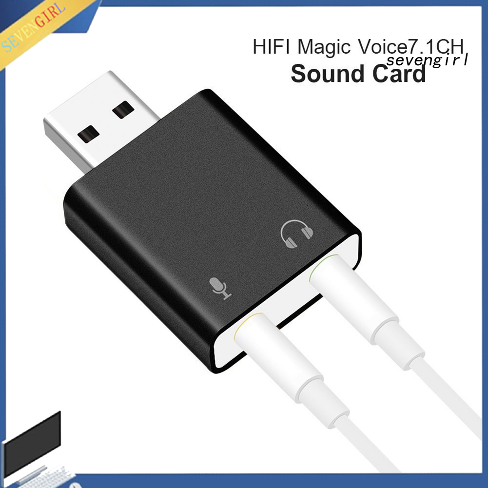 Card Âm Thanh Sev-Alloy Usb7.1 Với Jack 3.5mm Cho Pc Notebook | BigBuy360 - bigbuy360.vn