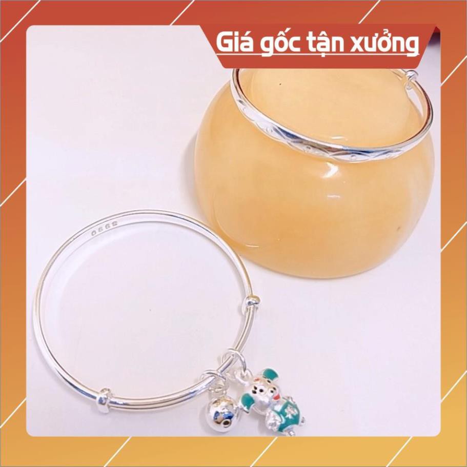 LẮC CỨNG BẠC TA - LẮC TRẺ EM GIÁP LỢN