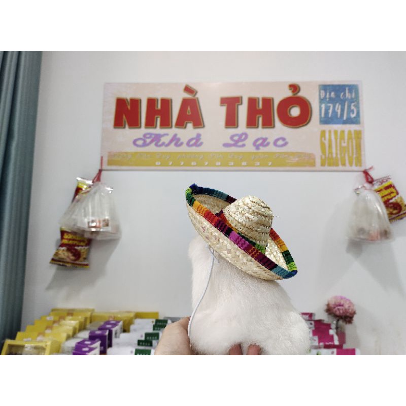 Nón Thời Trang Cho Thú Nhỏ Thỏ - Mèo