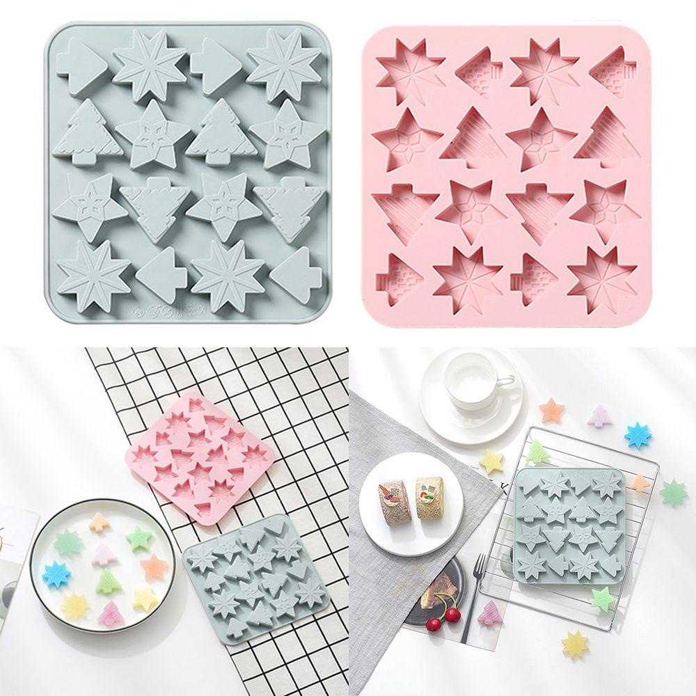 WTTLE Khuôn Silicone Làm Xà Phòng / Sô Cô La Hình Cây Bông Tuyết Xinh Xắn