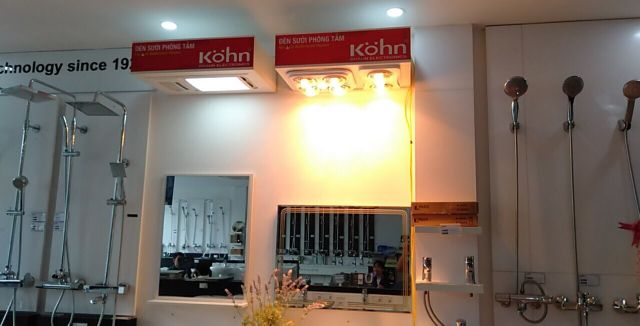 Đèn Sưởi Hồng Ngoại Chống Chói 4 bóng KOHN PROFILE PLUS BU04G (Công Tắc) ❤️Hàng chính hãng BH 5 năm❤️