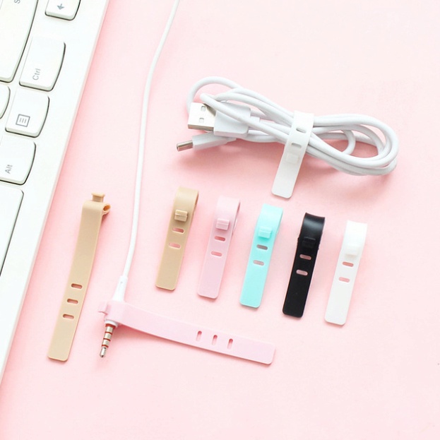 Dụng cụ quấn cáp sạc dây tai nghe usb bằng silicon tiện dụng SIGO