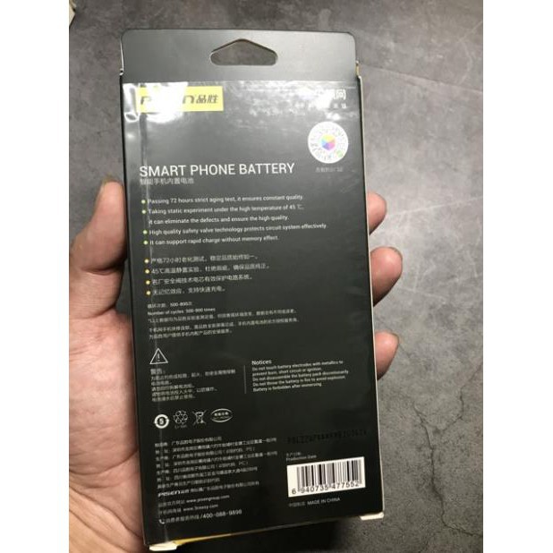Pin PISEN Siêu cao Dragon Nội Địa cho Iphone 6,6s,6Plus,6SPlus,7,7Plus,8,8Plus - Chính hãng BH 12T