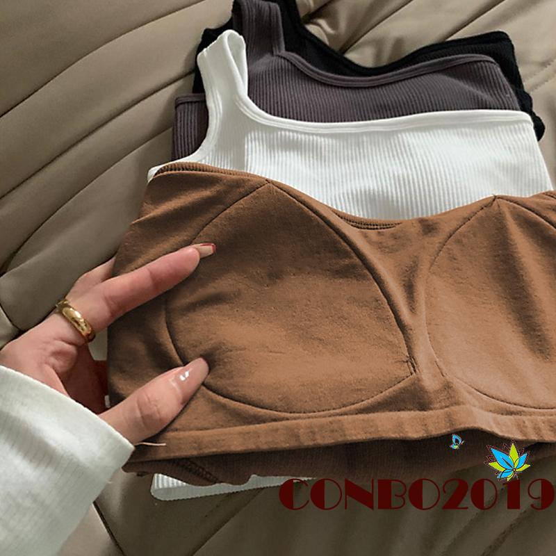 Áo tank top không tay màu sắc đơn giản cho nữ 4 màu lựa chọn