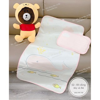 Chiếu điều hòa Muslin Trees ( tặng kèm gối thảo dược )