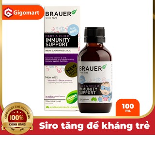 Brauer Hỗ trợ Tăng cường Hệ miễn dịch dạng siro (100ml)