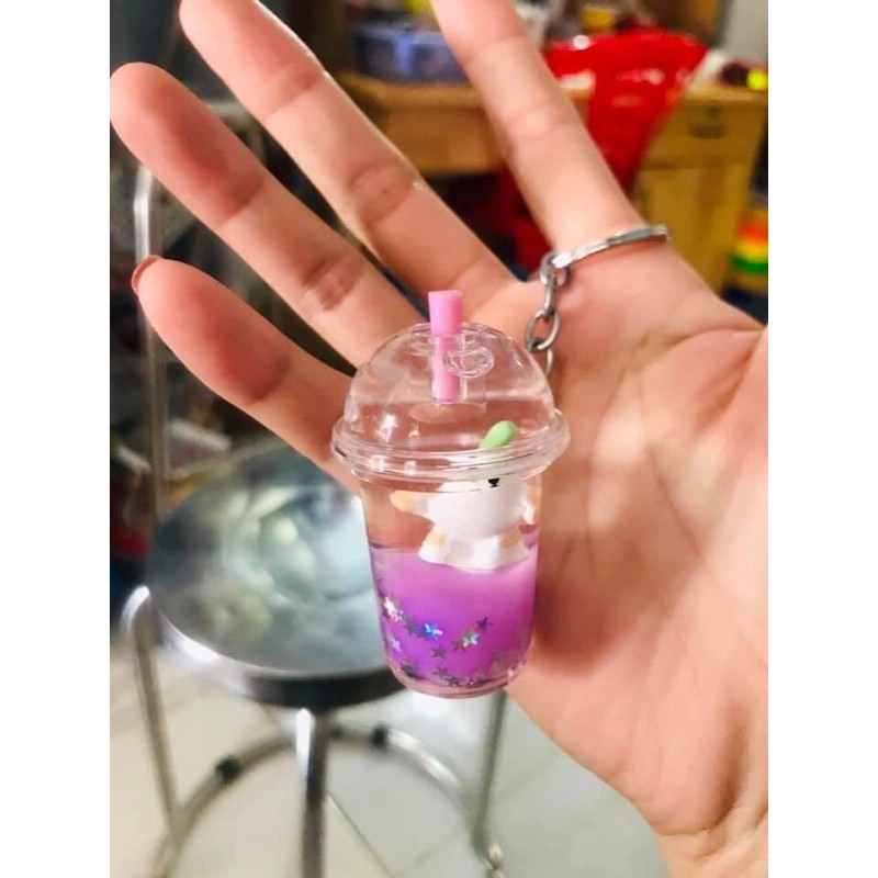 móc khoá ly trà sữa